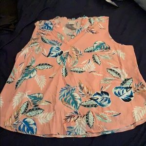 Van Heusen Light pink floral sleeveless top